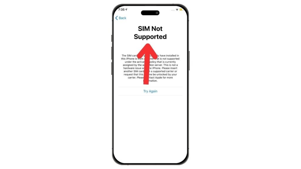 If you see a message saying "SIM not supported", then your phone is still locked.