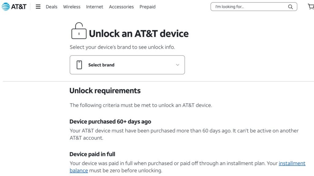 AT&T Unlock Phone