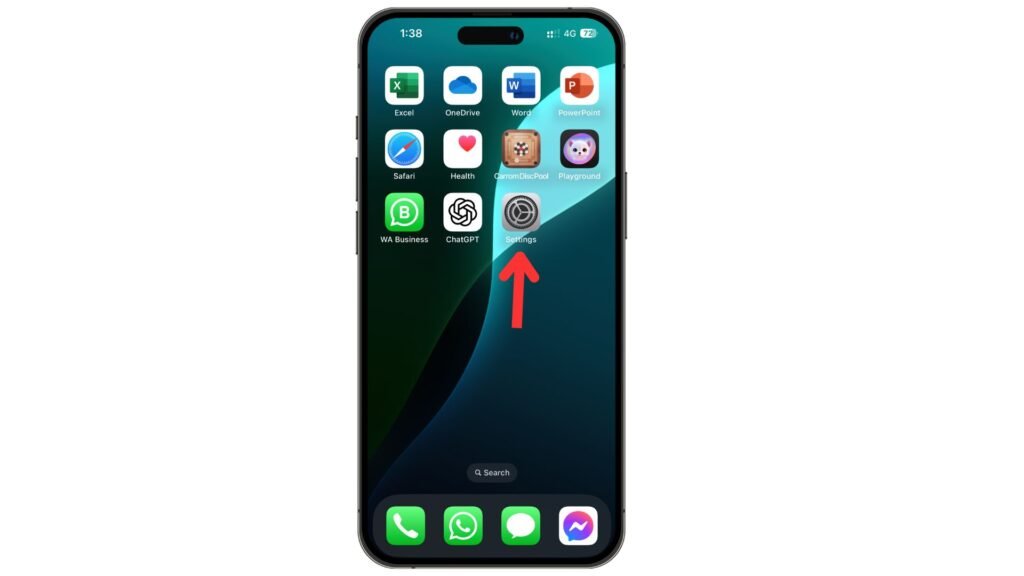 Open Settings on your iPhone.