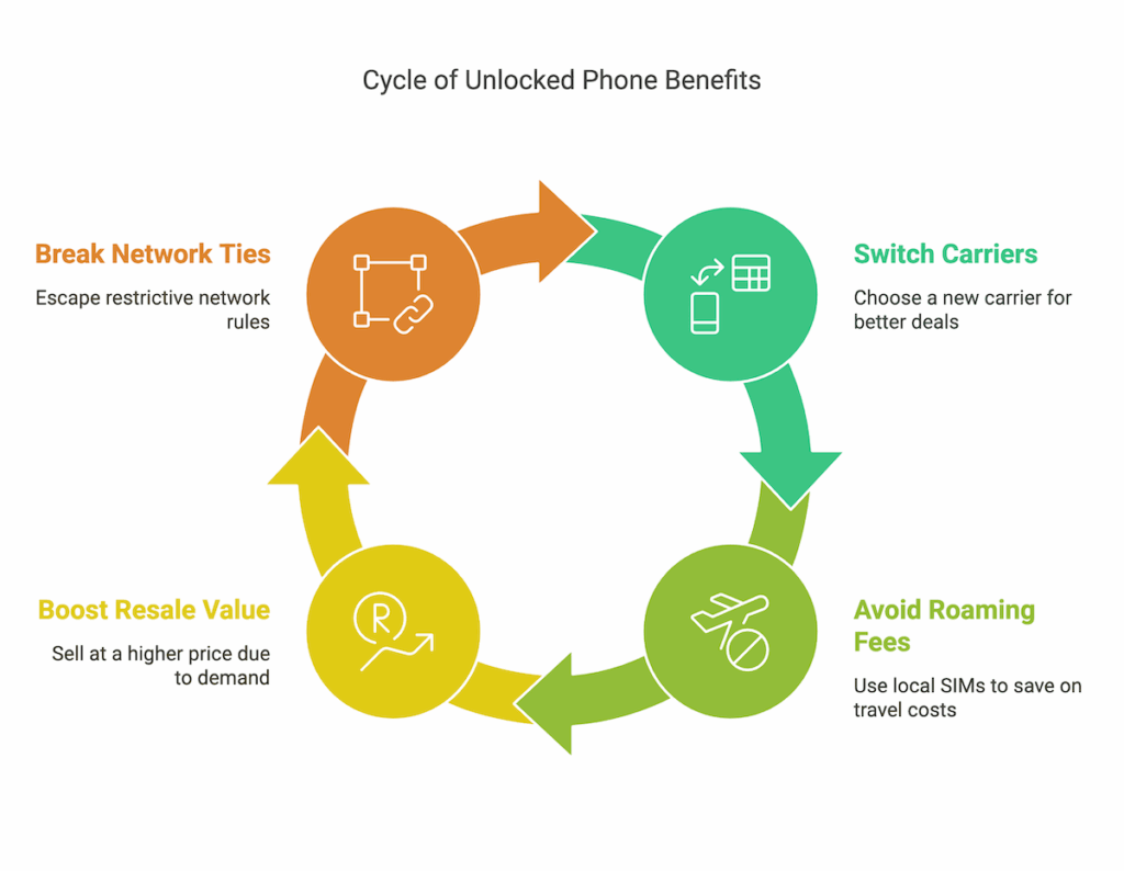 Cycle of Unlocked Phone Benefits