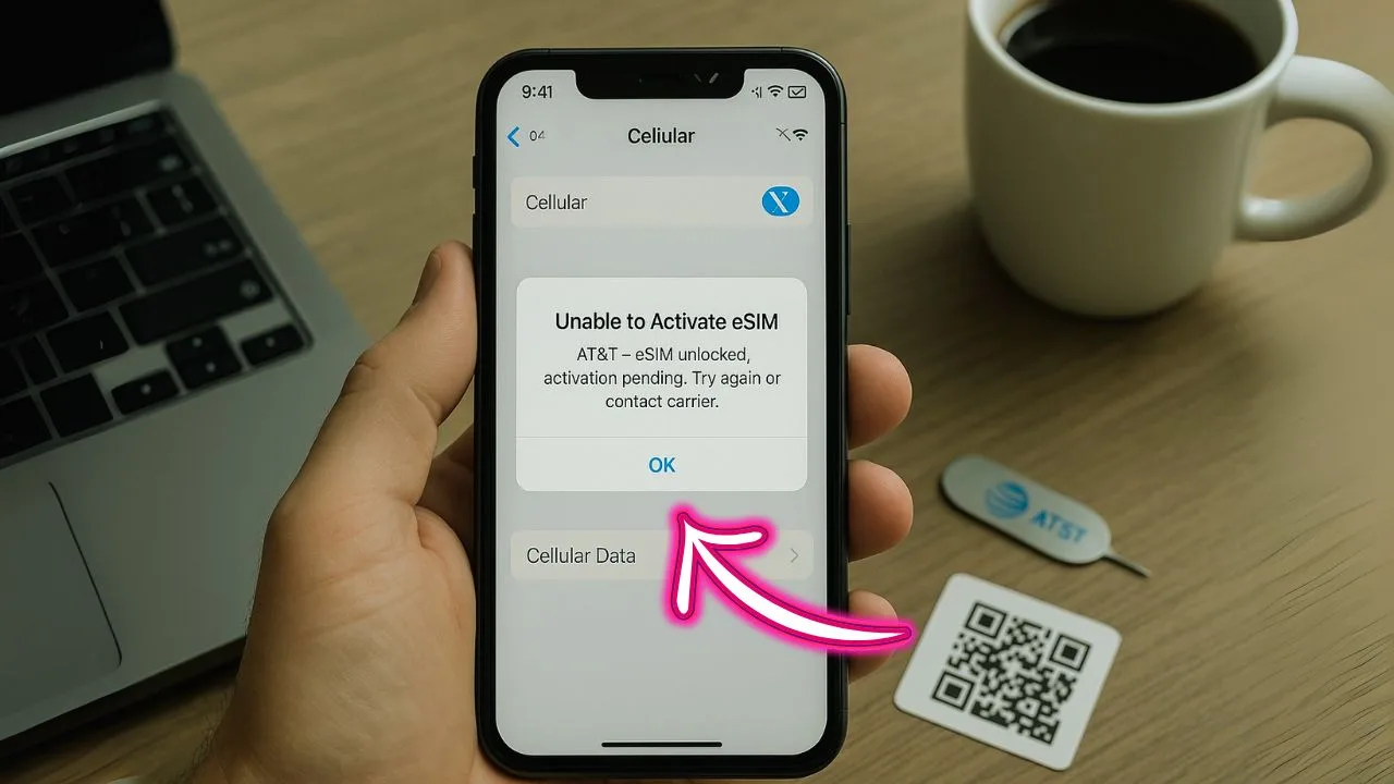 AT&T ESIM Unlock Done But “Unable To Activate