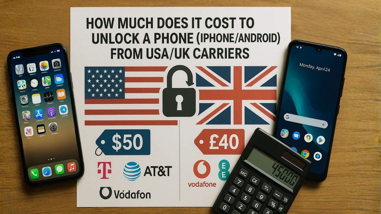 How Much Does It Cost to Unlock a Phone (iPhoneAndroid) from USAUK Carriers