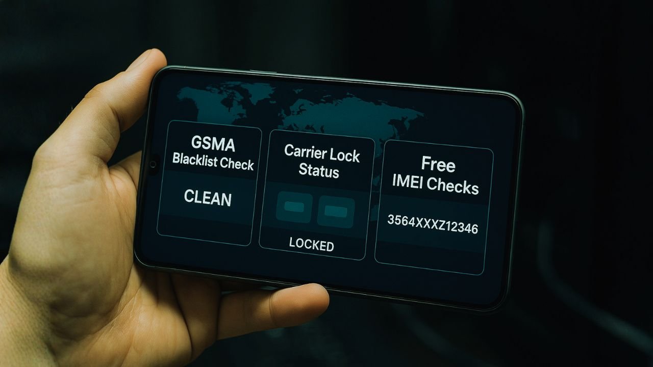 GSMA blacklist Check, Carrier Lock Status, and free IMEI Checks