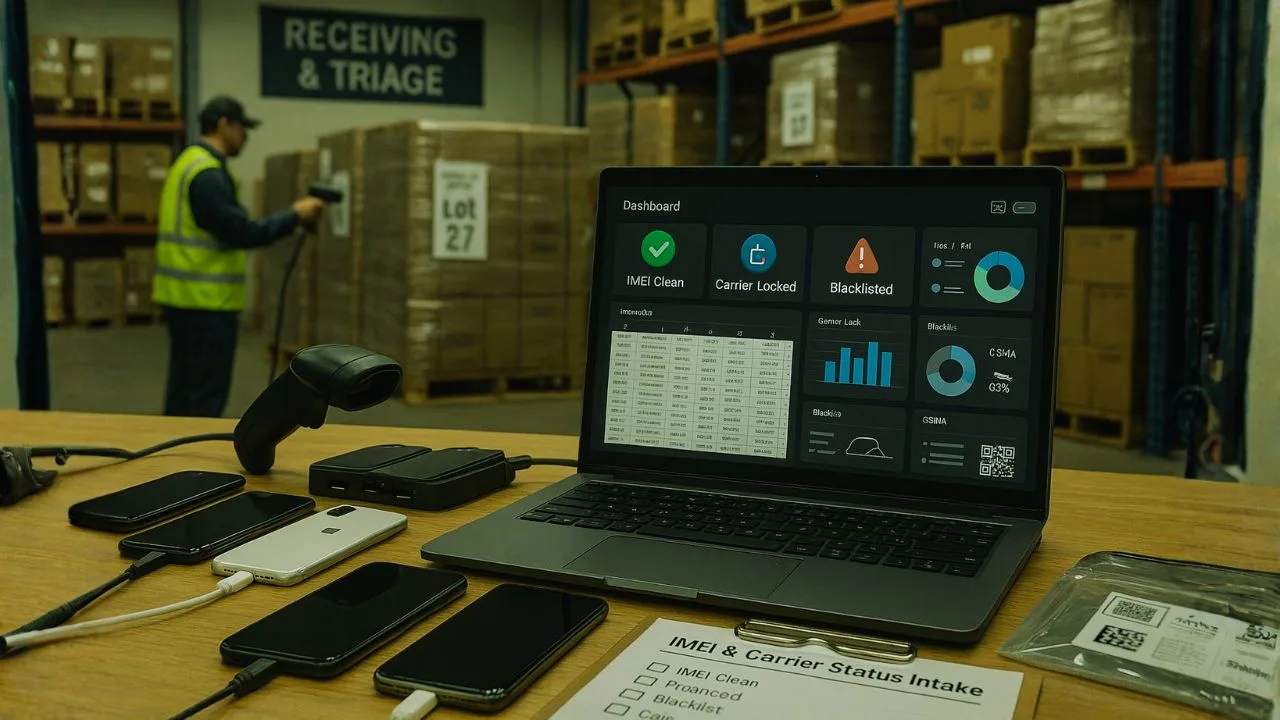 Wholesale and Auction Lots — Safely Evaluating Mixed IMEI and Carrier Status at Scale