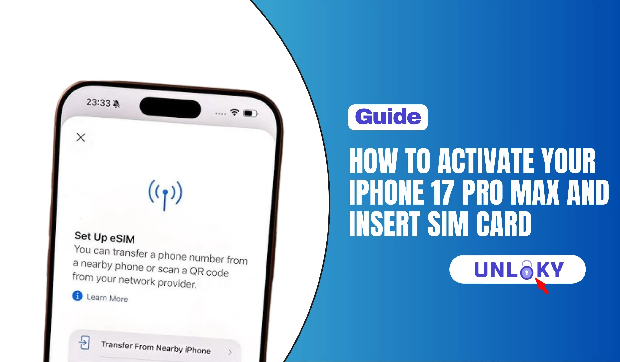 Activate Your iPhone 17 Pro Max and Insert SIM Card
