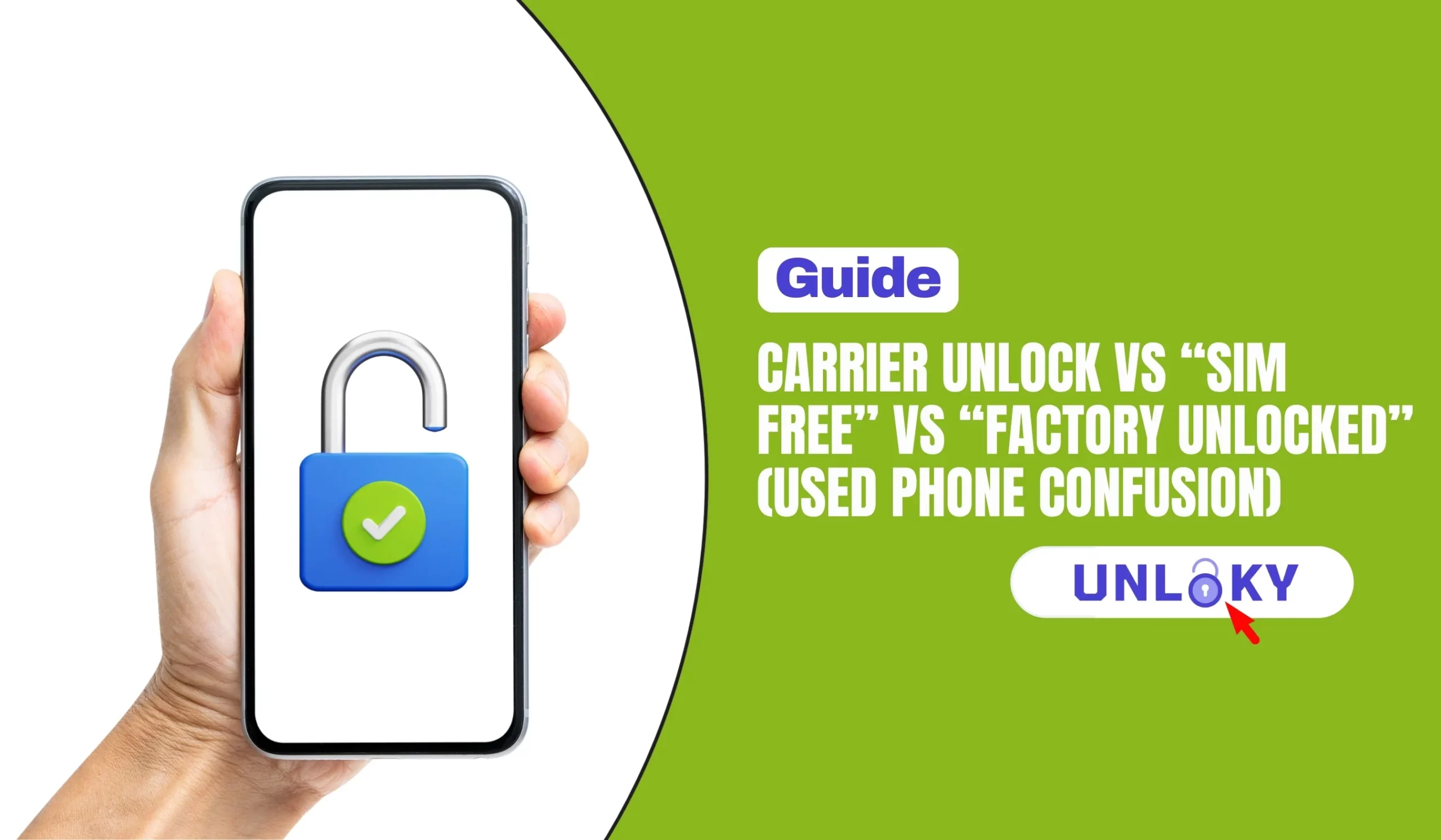 Carrier Unlock vs “SIM Free” vs “Factory Unlocked” (Used Phone Confusion)