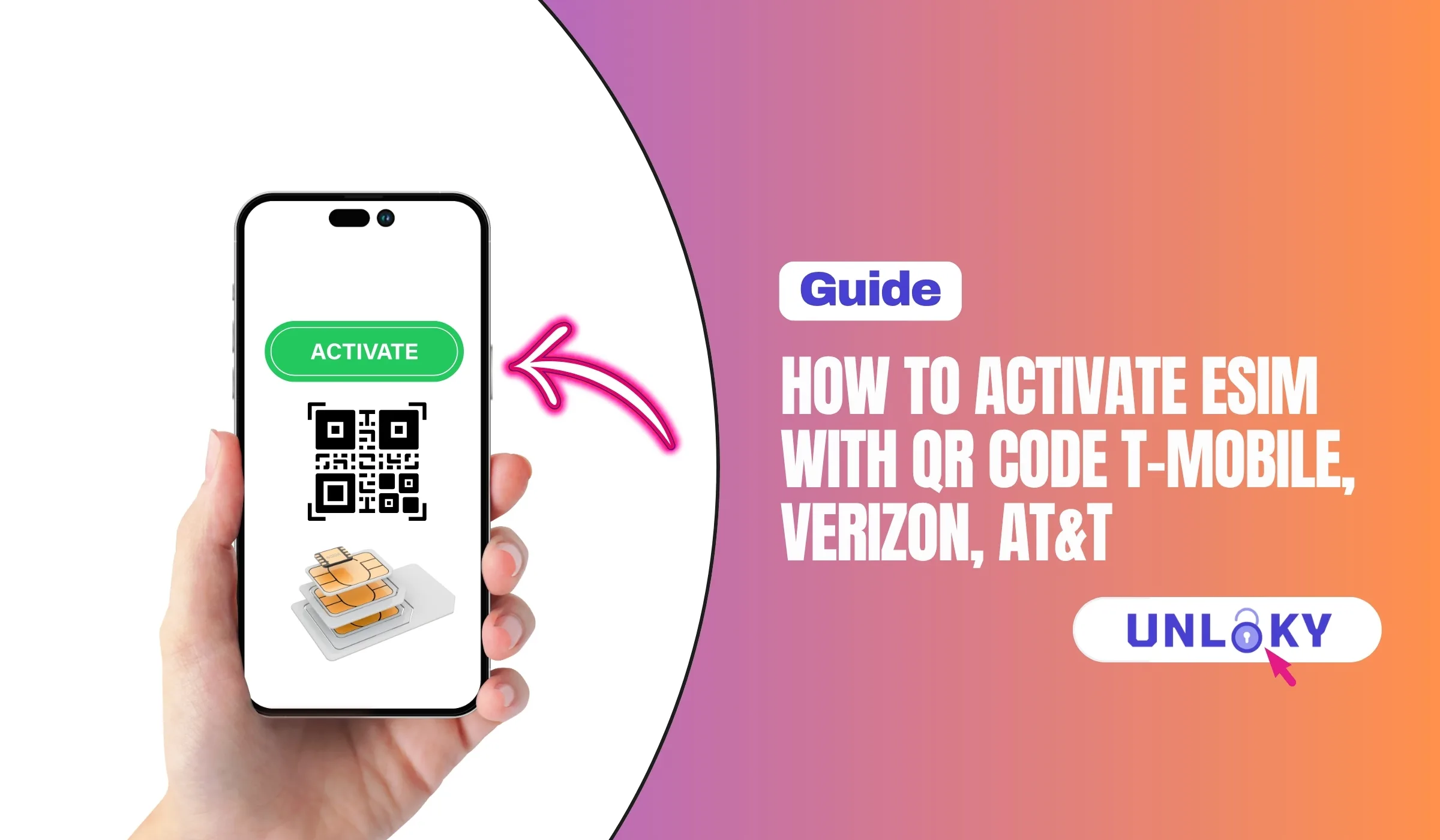 How to Activate eSIM with QR Code T-Mobile, Verizon, AT&T