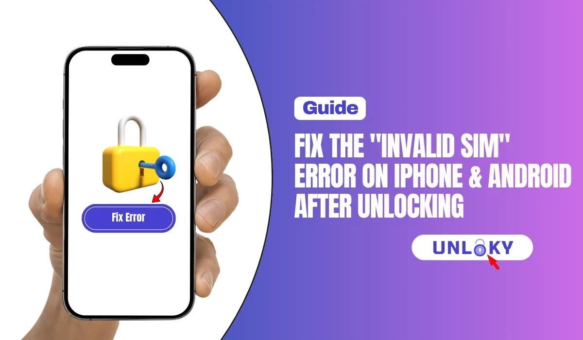 Fix the Invalid SIM Error on iPhone & Android After Unlocking