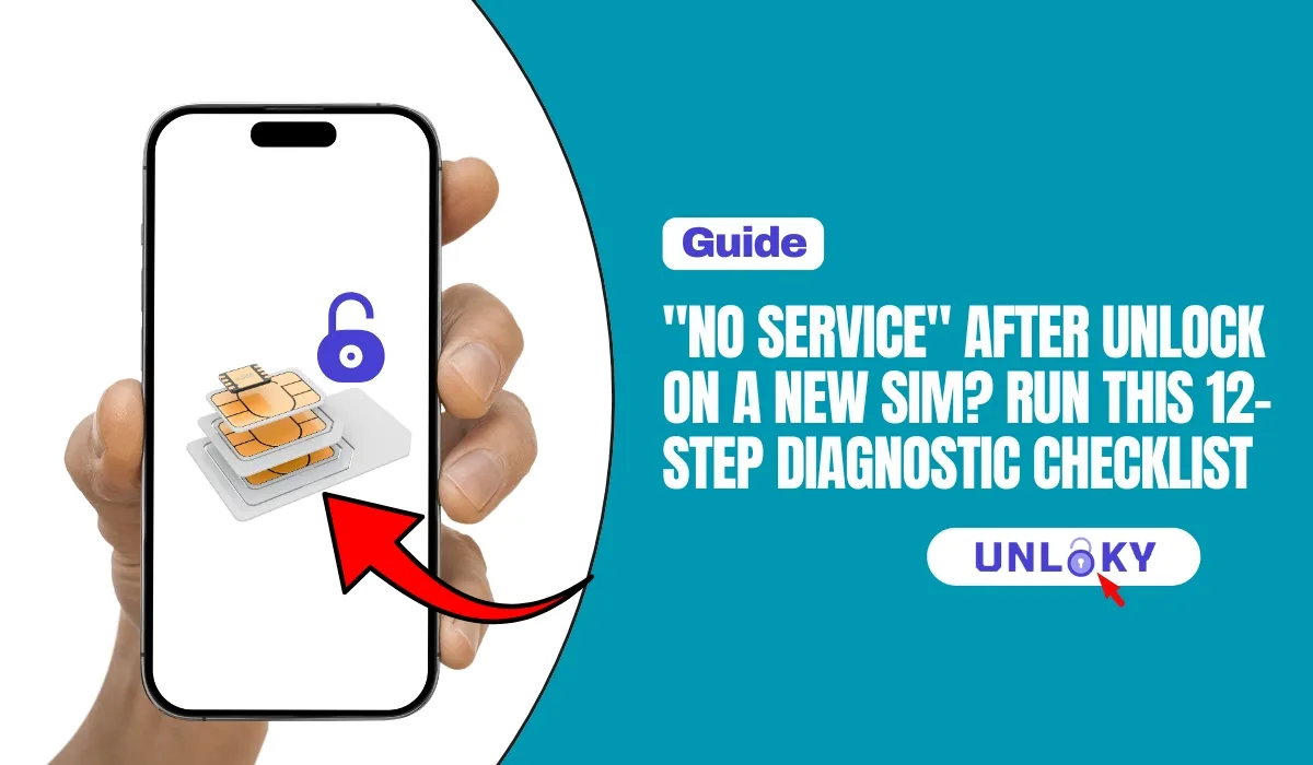 "No Service" After Unlock on a New SIM?