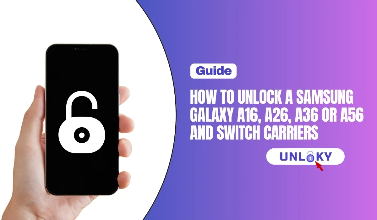 How to Unlock a Samsung Galaxy A16, A26, A36 or A56 and Switch Carriers
