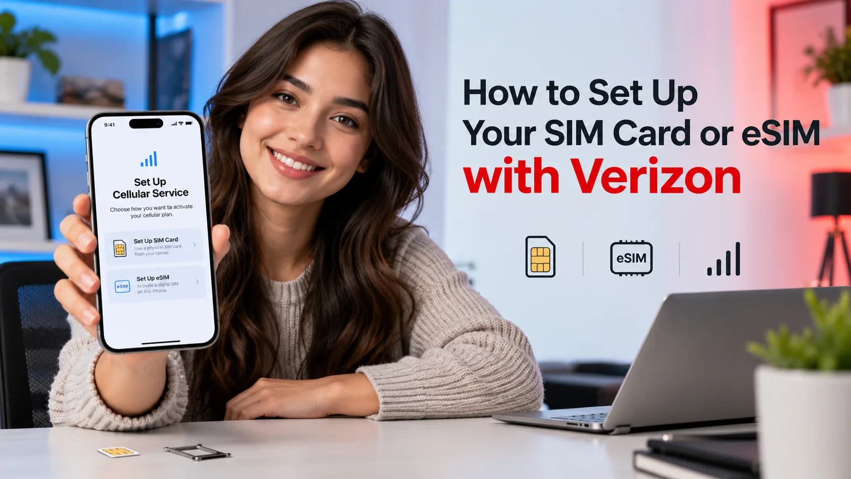 Verizon, SIM Card Setup, eSIM Activation, My Verizon, Verizon Prepaid, iPhone eSIM, Android eSIM, Phone Activation, Bring Your Own Device, Number Transfer